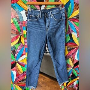 GAP true skinny high rise frayed hem jeans ✨